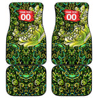 Personalized Sydney Thunder Cricket Car Mats Hippie Psychedelic Pattern Vibrant Mandala Art Style