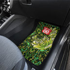 Personalized Sydney Thunder Cricket Car Mats Hippie Psychedelic Pattern Vibrant Mandala Art Style