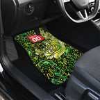 Personalized Sydney Thunder Cricket Car Mats Hippie Psychedelic Pattern Vibrant Mandala Art Style