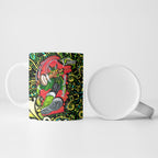 Personalized Sydney Thunder Cricket Ceramic Mug Hippie Psychedelic Pattern Vibrant Mandala Art Style