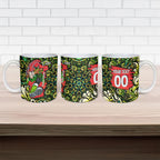 Personalized Sydney Thunder Cricket Ceramic Mug Hippie Psychedelic Pattern Vibrant Mandala Art Style