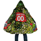 Personalized Sydney Thunder Cricket Cloak Hippie Psychedelic Pattern Vibrant Mandala Art Style