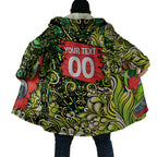 Personalized Sydney Thunder Cricket Cloak Hippie Psychedelic Pattern Vibrant Mandala Art Style