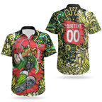 Personalized Sydney Thunder Cricket Couples Matching Summer Maxi Dress and Hawaiian Shirt Hippie Psychedelic Pattern Vibrant Mandala Art Style