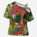 Personalized Sydney Thunder Cricket Cross Shoulder Shirt Hippie Psychedelic Pattern Vibrant Mandala Art Style