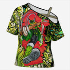 Personalized Sydney Thunder Cricket Cross Shoulder Shirt Hippie Psychedelic Pattern Vibrant Mandala Art Style