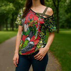 Personalized Sydney Thunder Cricket Cross Shoulder Shirt Hippie Psychedelic Pattern Vibrant Mandala Art Style