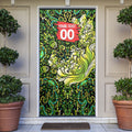 Personalized Sydney Thunder Cricket Door Cover Hippie Psychedelic Pattern Vibrant Mandala Art Style