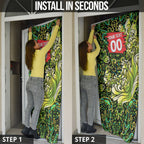 Personalized Sydney Thunder Cricket Door Cover Hippie Psychedelic Pattern Vibrant Mandala Art Style