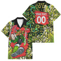 Personalized Sydney Thunder Cricket Family Matching Mermaid Dress and Hawaiian Shirt Hippie Psychedelic Pattern Vibrant Mandala Art Style