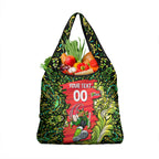 Personalized Sydney Thunder Cricket Grocery Bag Hippie Psychedelic Pattern Vibrant Mandala Art Style