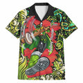 Personalized Sydney Thunder Cricket Hawaiian Shirt Hippie Psychedelic Pattern Vibrant Mandala Art Style