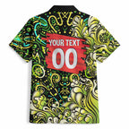 Personalized Sydney Thunder Cricket Hawaiian Shirt Hippie Psychedelic Pattern Vibrant Mandala Art Style
