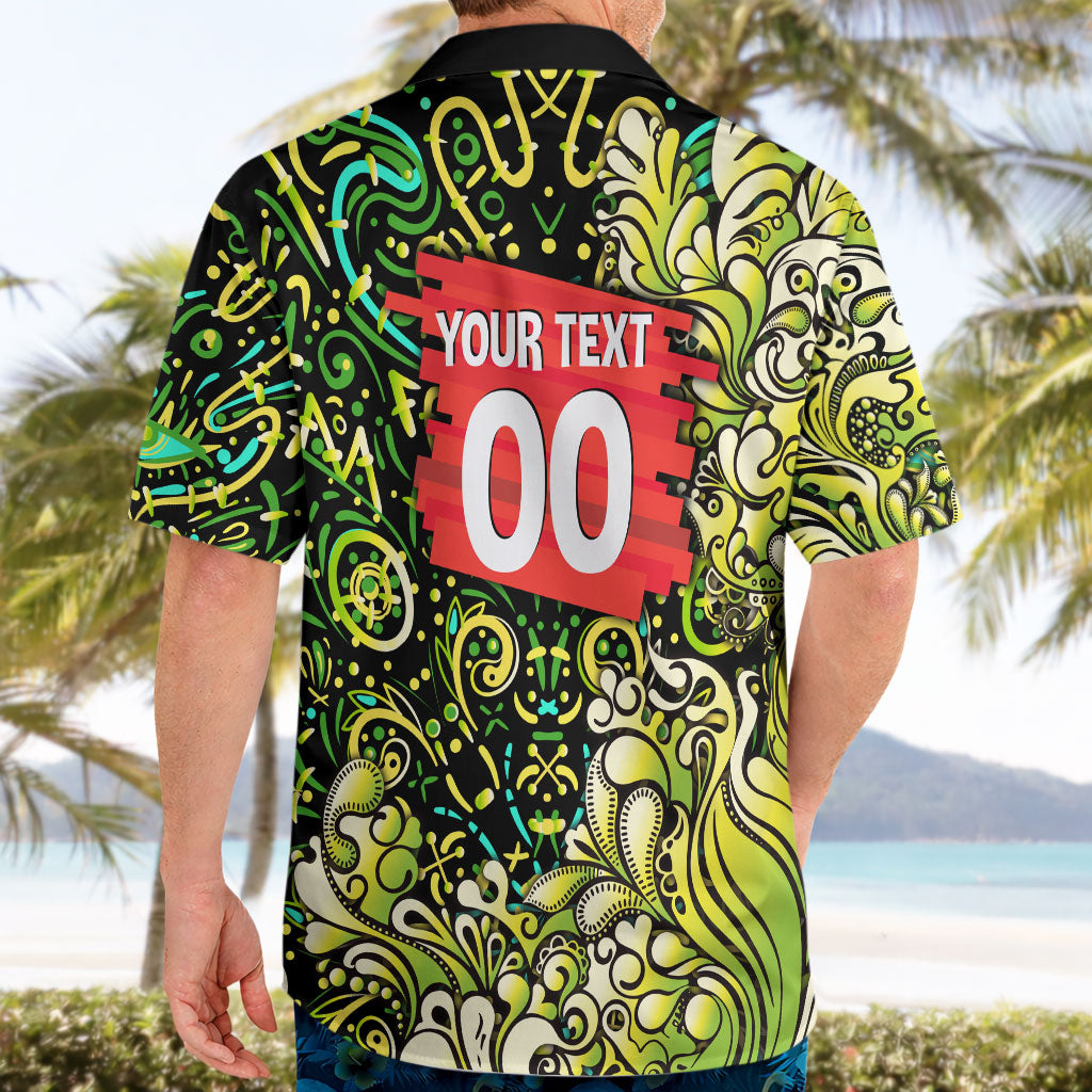 Personalized Sydney Thunder Cricket Hawaiian Shirt Hippie Psychedelic Pattern Vibrant Mandala Art Style