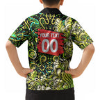 Personalized Sydney Thunder Cricket Hawaiian Shirt Hippie Psychedelic Pattern Vibrant Mandala Art Style