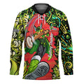 Personalized Sydney Thunder Cricket Hockey Jersey Hippie Psychedelic Pattern Vibrant Mandala Art Style
