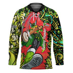 Personalized Sydney Thunder Cricket Hockey Jersey Hippie Psychedelic Pattern Vibrant Mandala Art Style