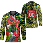 Personalized Sydney Thunder Cricket Hockey Jersey Hippie Psychedelic Pattern Vibrant Mandala Art Style