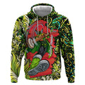 Personalized Sydney Thunder Cricket Hoodie Hippie Psychedelic Pattern Vibrant Mandala Art Style