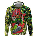 Personalized Sydney Thunder Cricket Hoodie Hippie Psychedelic Pattern Vibrant Mandala Art Style