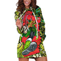 Personalized Sydney Thunder Cricket Hoodie Dress Hippie Psychedelic Pattern Vibrant Mandala Art Style