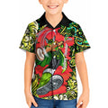 Personalized Sydney Thunder Cricket Kid Hawaiian Shirt Hippie Psychedelic Pattern Vibrant Mandala Art Style