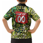 Personalized Sydney Thunder Cricket Kid Hawaiian Shirt Hippie Psychedelic Pattern Vibrant Mandala Art Style