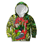 Personalized Sydney Thunder Cricket Kid Hoodie Hippie Psychedelic Pattern Vibrant Mandala Art Style