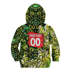 Personalized Sydney Thunder Cricket Kid Hoodie Hippie Psychedelic Pattern Vibrant Mandala Art Style