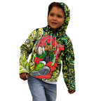 Personalized Sydney Thunder Cricket Kid Hoodie Hippie Psychedelic Pattern Vibrant Mandala Art Style