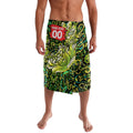 Personalized Sydney Thunder Cricket Lavalava Hippie Psychedelic Pattern Vibrant Mandala Art Style