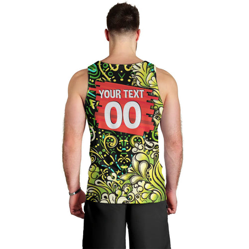 Personalized Sydney Thunder Cricket Men Tank Top Hippie Psychedelic Pattern Vibrant Mandala Art Style