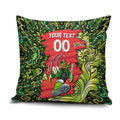Personalized Sydney Thunder Cricket Pillow Cover Hippie Psychedelic Pattern Vibrant Mandala Art Style