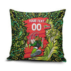Personalized Sydney Thunder Cricket Pillow Cover Hippie Psychedelic Pattern Vibrant Mandala Art Style