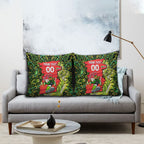 Personalized Sydney Thunder Cricket Pillow Cover Hippie Psychedelic Pattern Vibrant Mandala Art Style