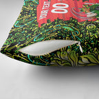 Personalized Sydney Thunder Cricket Pillow Cover Hippie Psychedelic Pattern Vibrant Mandala Art Style