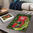 Personalized Sydney Thunder Cricket Puzzle Hippie Psychedelic Pattern Vibrant Mandala Art Style