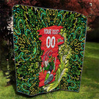 Personalized Sydney Thunder Cricket Quilt Hippie Psychedelic Pattern Vibrant Mandala Art Style