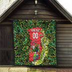 Personalized Sydney Thunder Cricket Quilt Hippie Psychedelic Pattern Vibrant Mandala Art Style
