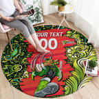 Personalized Sydney Thunder Cricket Round Carpet Hippie Psychedelic Pattern Vibrant Mandala Art Style