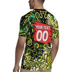 Personalized Sydney Thunder Cricket Rugby Jersey Hippie Psychedelic Pattern Vibrant Mandala Art Style