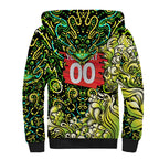 Personalized Sydney Thunder Cricket Sherpa Hoodie Hippie Psychedelic Pattern Vibrant Mandala Art Style
