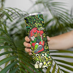 Personalized Sydney Thunder Cricket Skinny Tumbler Hippie Psychedelic Pattern Vibrant Mandala Art Style
