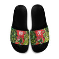 Personalized Sydney Thunder Cricket Slide Sandals Hippie Psychedelic Pattern Vibrant Mandala Art Style
