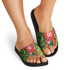 Personalized Sydney Thunder Cricket Slide Sandals Hippie Psychedelic Pattern Vibrant Mandala Art Style