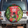 Personalized Sydney Thunder Cricket Spare Tire Cover Hippie Psychedelic Pattern Vibrant Mandala Art Style