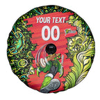 Personalized Sydney Thunder Cricket Spare Tire Cover Hippie Psychedelic Pattern Vibrant Mandala Art Style