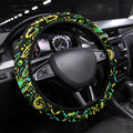 Sydney Thunder Cricket Steering Wheel Cover Hippie Psychedelic Pattern Vibrant Mandala Art Style
