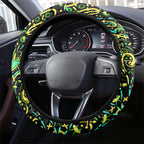 Sydney Thunder Cricket Steering Wheel Cover Hippie Psychedelic Pattern Vibrant Mandala Art Style