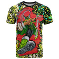 Personalized Sydney Thunder Cricket T Shirt Hippie Psychedelic Pattern Vibrant Mandala Art Style